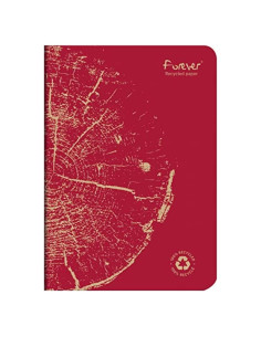 Cuaderno Grapado Clairefontaine Eterno Rojo A5 120 Páginas 90 g/m2