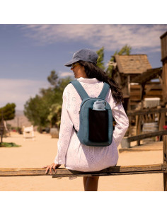 Mochila Antirrobo Travelon Pequeña 7.25L Azul Pizarra 2