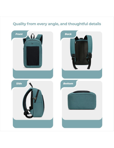 Mochila Antirrobo Travelon Pequeña 7.25L Azul Pizarra