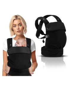Portabebés QETRABONE Ergonómico 3.2-20.4 kg Negro