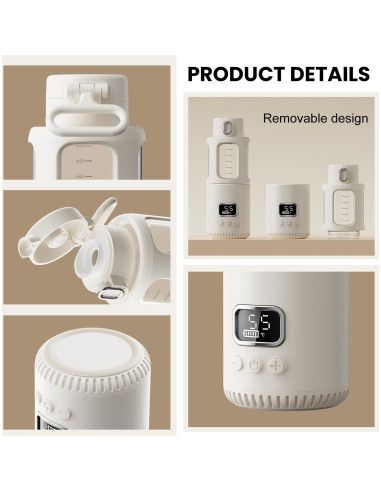 Calentador de Botellas Portátil Dollox 12oz 10000mAh Inalámbrico