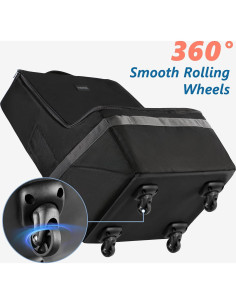 Bolsa de Viaje para Asiento de Auto YOREPEK con Ruedas 43x43x74cm 2