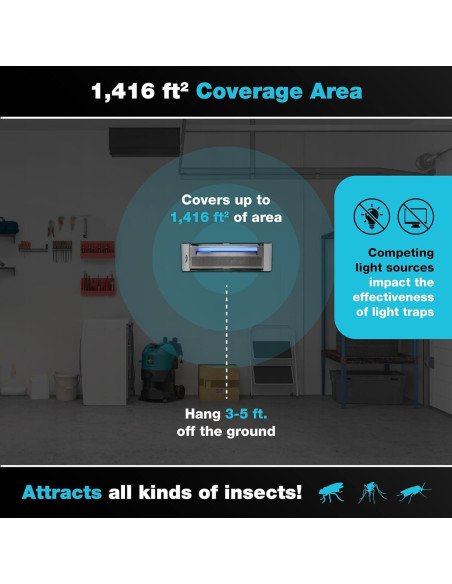 Trampa de Luz UV Catchmaster Plasma One para Moscas 131.5 m