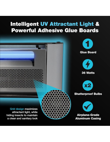 Trampa de Luz UV Catchmaster Plasma One para Moscas 131.5 m