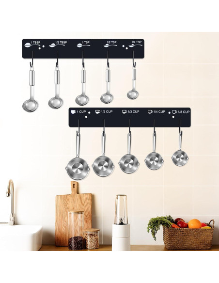 Soporte Colgante de Tazas y Cucharas Medidoras SoeKoa