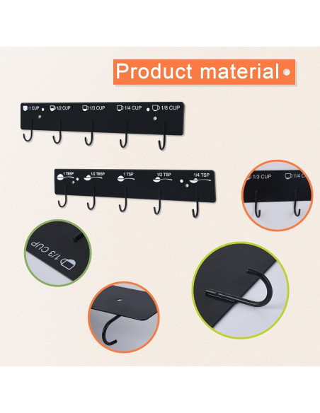 Soporte Colgante de Tazas y Cucharas Medidoras SoeKoa