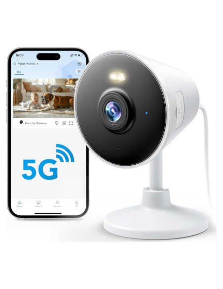 Cámara de Seguridad Rocktone 1080P WiFi Doble Banda con Audio Cámara de Seguridad Rocktone 1080P WiFi Doble Banda con Audio