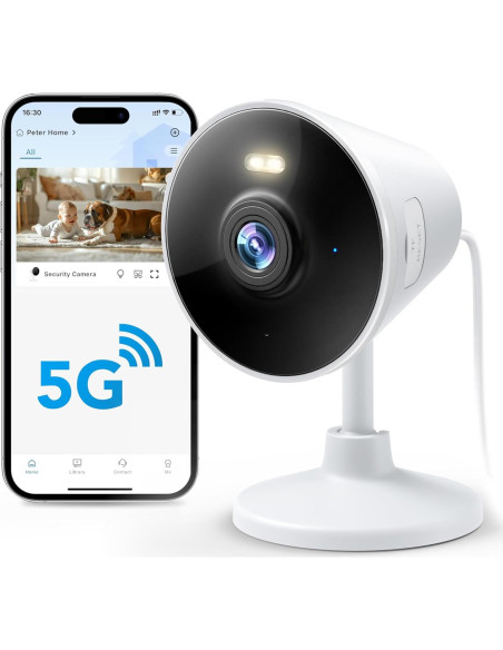 Cámara de Seguridad Rocktone 1080P WiFi Doble Banda con Audio Cámara de Seguridad Rocktone 1080P WiFi Doble Banda con Audio