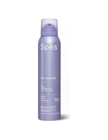 Champú Seco Voluminizador Spes 180 ml - Sin Residuo Blanco
