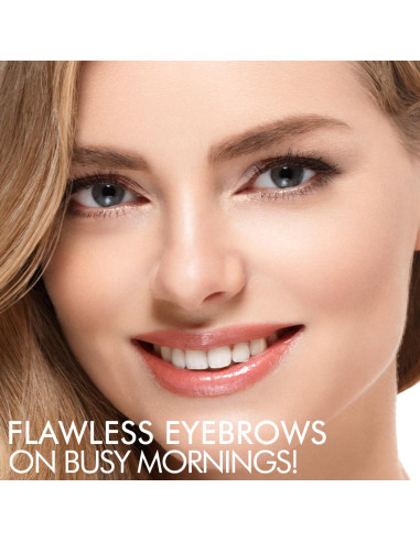 Kit de Sello de Cejas iMethod - Plantillas y Pomada Marrón Oscuro