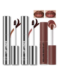 Combo de Lápiz Labial Peel Off HOSAILY 2 Colores + Brillo Hidratante