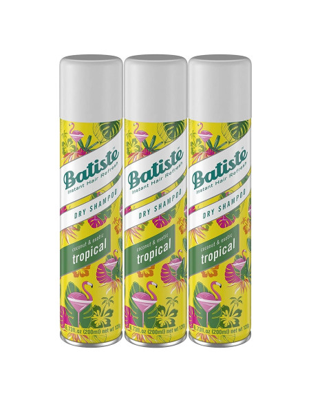 Champú Seco Batiste Tropical 190 g - Refresca y Absorbe Aceite Champú Seco Batiste Tropical 190 g - Refresca y Absorbe Aceite