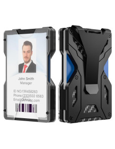 Billetera delgada HNHFTT con bloqueo RFID y ventana ID