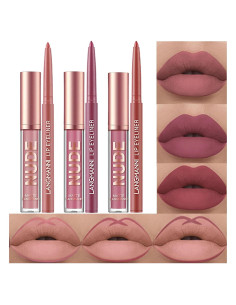 Set de 6 Labiales Líquidos Mate y Lápiz Labial BestLand