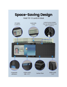 Billetera metálica Ridge Doeboe para hombres con bloqueo RFID 2