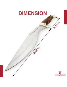 Cuchillo de Caza Kukri Armory Replicas 42.24 cm Acero Inoxidable 2