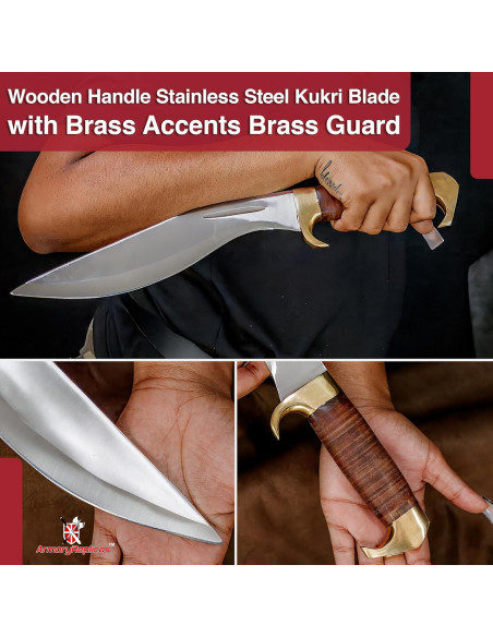 Cuchillo de Caza Kukri Armory Replicas 42.24 cm Acero Inoxidable