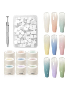 Kit de Esmalte de Uñas en Gel GAOY 9 Colores Ombre 2.5g