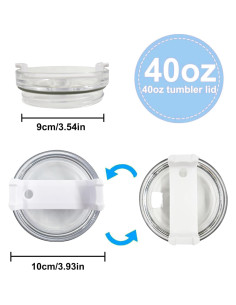 Paquete de 2 tapas de 1.18 L Aimery para Stanley Quencher 2