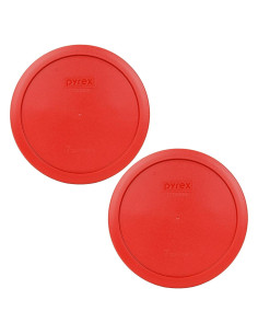 Tapas Plásticas Pyrex 7402-PC 6/7 Taza Rojo Amapola - 2 Piezas