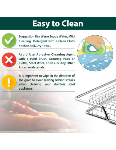 Cesta de Freidora de Aire Breville BOV900 Acero Inoxidable 304