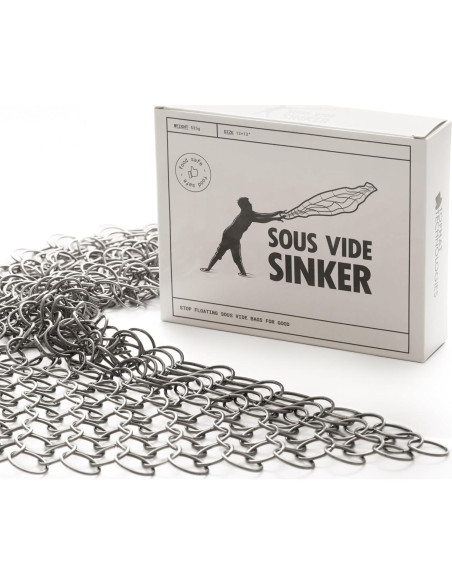 Pesas Sous Vide TopHat 0.54 kg Acero Inoxidable Clips