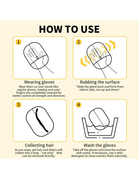 Guantes Ecológicos QIYUDA para Eliminación de Pelo de Mascotas