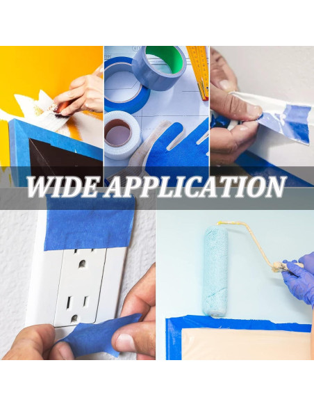 Cinta de Pintor Azul Smaring 4 Rollos 2.4cm x 20.1m Sin Residuo