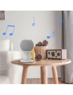 Soporte de Mesa Blanco para Homepod Mini con Gestión de Cable 2