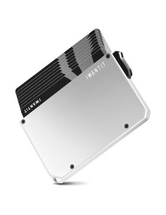 Billetera Minimalista IWANTIT para Hombres con Bloqueo RFID Plata