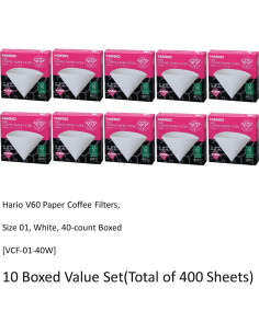 Filtros de Papel para Café Hario V60 Tamaño 01 - 400 Hojas 2