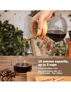 Cafetera de Goteo Puricon 425 ml con 40 Filtros de Papel 2