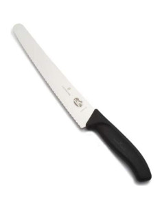 Cuchillo de Pan Victorinox Swiss Classic 26 cm Bisel Serrado Negro 2