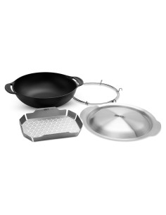 Wok de Vapor Weber Crafted 6qt Hierro Fundido