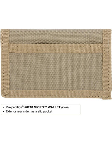 Cartera Bi-Fold Maxpedition Micro Negra Minimalista