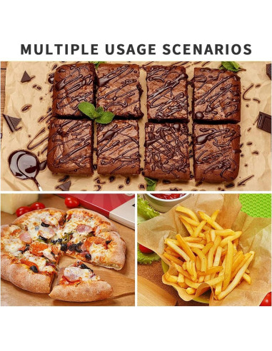 300 Hojas de Papel Pergamino YULEER 30.48x40.64 cm Antiadherente