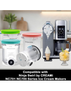 Contenedores de Reemplazo Kaluly para Ninja Swirl NC701 - Paquete de 4 2