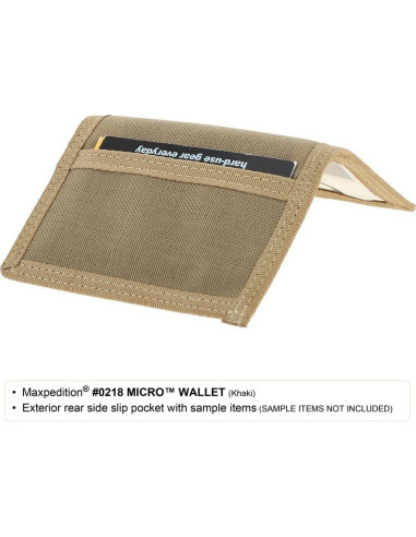 Cartera Bi-Fold Maxpedition Micro Negra Minimalista