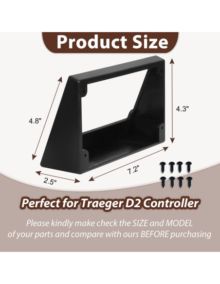 Soporte de Ángulo para Controlador Traeger D2 BMMXBI - Compatible Pro 575/780, Ironwood 650/885
