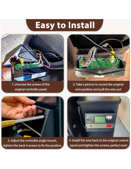 Soporte de Ángulo para Controlador Traeger D2 BMMXBI - Compatible Pro 575/780, Ironwood 650/885