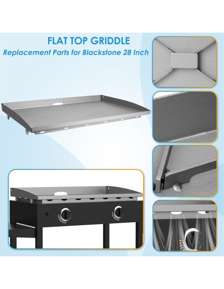 Plancha de Mejora 71.1x43.2cm Blackstone 28" BBQration