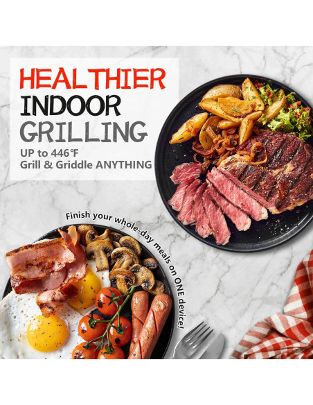 Parrilla Eléctrica CUSIMAX Sin Humo 1500W con Pantalla LED