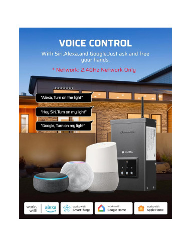 Transformador de Iluminación Paisajística DEWENWILS 300W WiFi