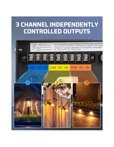 Transformador de Iluminación Paisajística DEWENWILS 300W WiFi