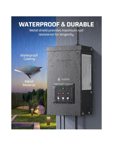 Transformador de Iluminación Paisajística DEWENWILS 300W WiFi