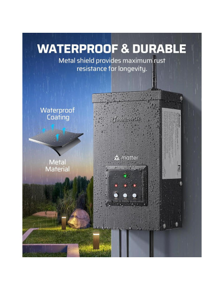 Transformador de Iluminación Paisajística DEWENWILS 300W WiFi