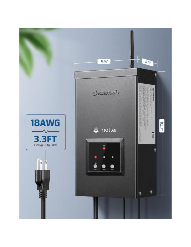 Transformador de Iluminación Paisajística DEWENWILS 300W WiFi