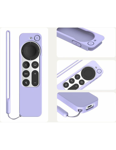 Funda de Silicona Antideslizante para Control Remoto Apple TV 4K