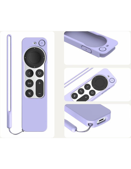 Funda de Silicona Antideslizante para Control Remoto Apple TV 4K