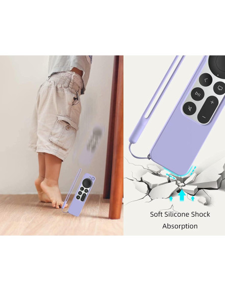 Funda de Silicona Antideslizante para Control Remoto Apple TV 4K